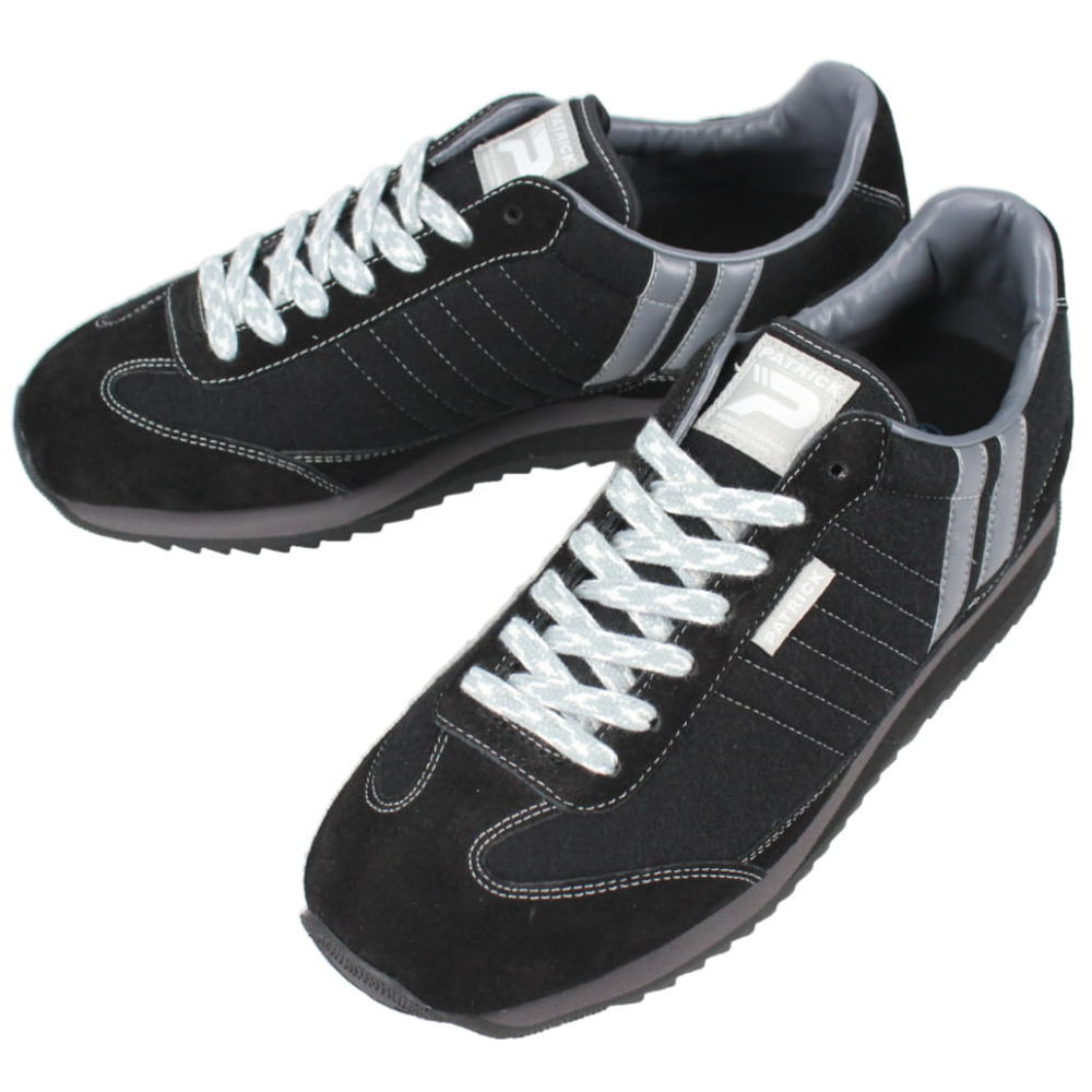 防水スプレー吹きかけサービス 交換返品送料無料 パトリック PATRICK スニーカー ギュットマラソン MARATHON ブラック BLK 505571【GHFF】