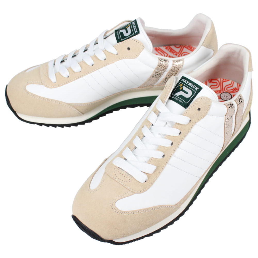 防水スプレー吹きかけサービス 交換返品送料無料 パトリック PATRICK スニーカー マラソン ステラ MARATHON-STLA ホワイト WHT 505710【GHFG】