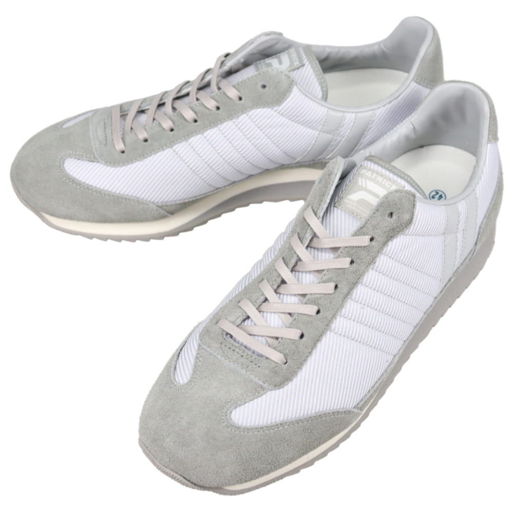 防水スプレー吹きかけサービス 交換返品送料無料 パトリック PATRICK スニーカー マラソン・ストライプ MARATHON-ST グレー GRY 506374【GIOK】