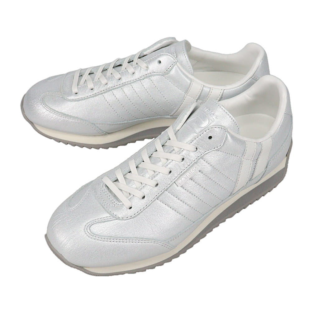 防水スプレー吹きかけサービス 交換返品送料無料 パトリック PATRICK スニーカー マーシュ・レザー MARSH-LE シルバー SLV 506809【GIFG】