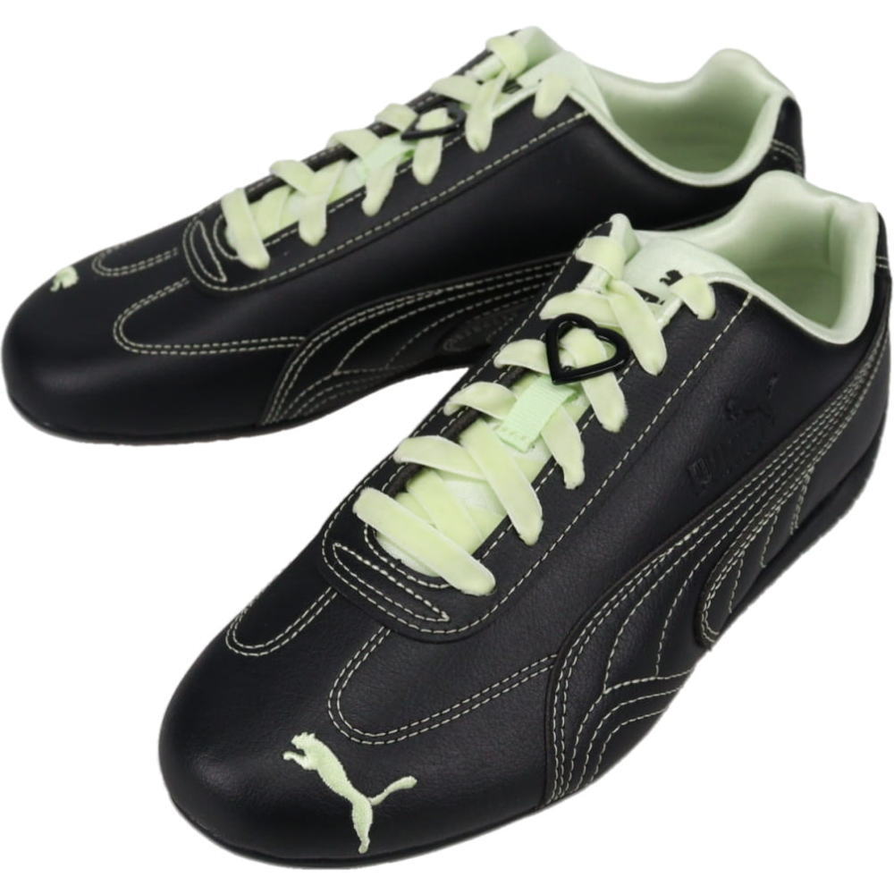 5月限定！最大全額ポイント還元※要エントリー プーマ PUMA スニーカー スピードキャット パワーパフガールズ Speedcat POWERPUFFGIRLS Pブラック/Pシルバー/グリーンイリュージョン 408101 01【GKOI】