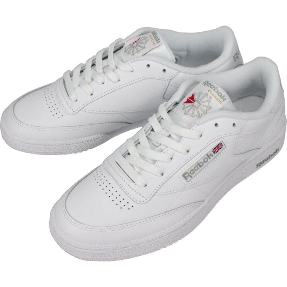 4月限定！最大全額ポイント還元※要エントリー リーボック Reebok スニーカー クラブ シー 85 CLUB C 85 ホワイト/シャークグレー 100000154 AR0455 定番【GGOK】