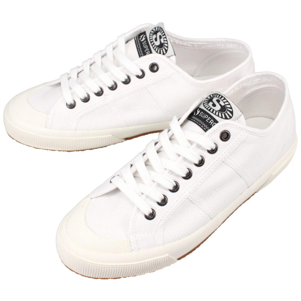 スペルガ スニーカー メンズ スペルガ SUPERGA スニーカー 2390 ミリタリー セブン アイレット 2390 MILITARY 7 EYELETS ホワイト/ホワイトアヴォーリオ 3S7112XW ABE【GHOF】