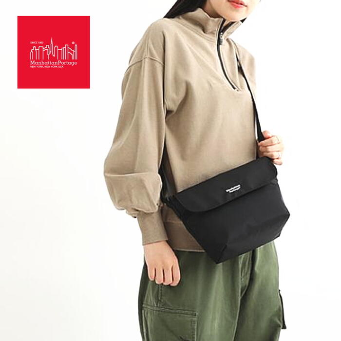 マンハッタンポーテージ Manhattan Portage ナイロン メッセンジャー バッグ XXS Nylon Messenger Bag Matte Twill ブラック 1603-MTWL BLK メンズ レディース バッグ 正規品 男女兼用 カジュ…