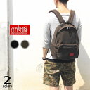 定番 マンハッタンポーテージ Manhattan Portage バッグ ビッグ アップル バックパック (MD) JR ワックス ナイロン 1210-JR-WXN ブラック(BLK) ダークブラウン(DBR)［BG］【FNOM】