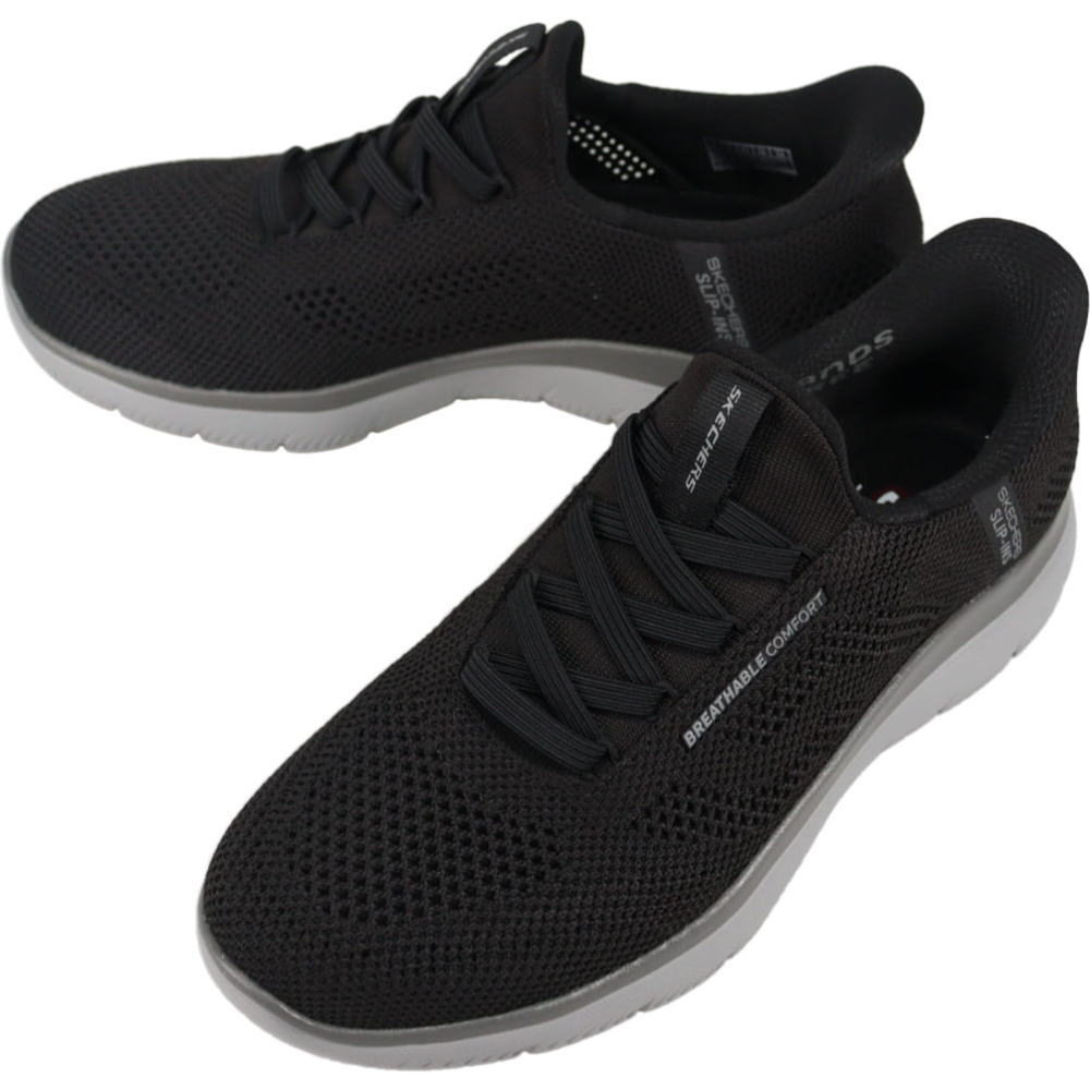スケッチャーズ SKECHERS スニーカー メンズ スリップインズ サミッツ パーフォ SUMMITS PERFO ブラック/チャコール 232939 BKCC【GJOI】