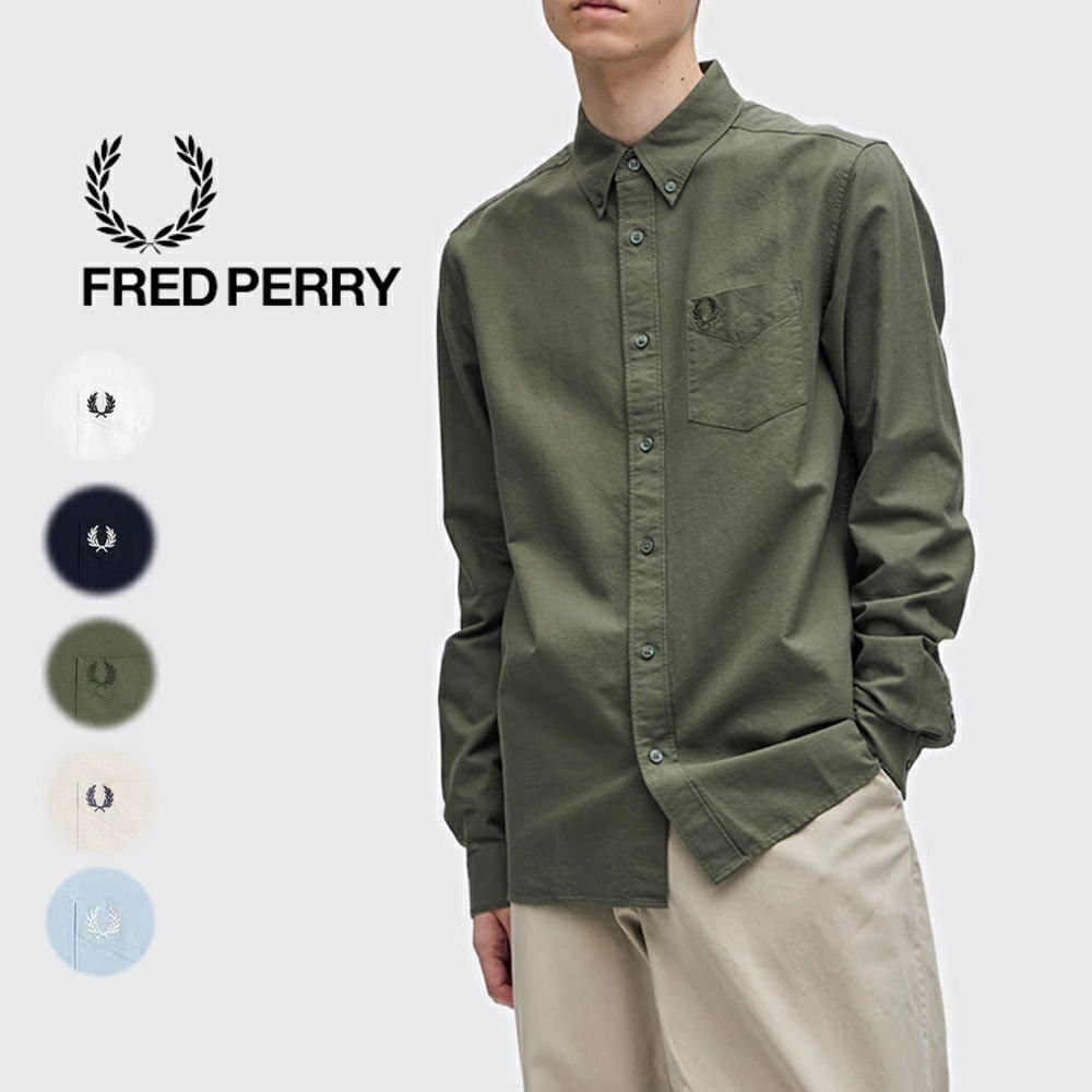 【最大全額ポイント還元※要エントリー】フレッドペリー FRED PERRY オックスフォード シャツ Oxford Shirt M5516 100(WHITE)...