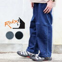 ロックス ROKX ウェア デニム ワイド パンツ DENIM WIDE PANT RXMF 221026 MID USED(ミッドユーズド) DARK USED(ダークユーズド) ［WA］【GGOM】