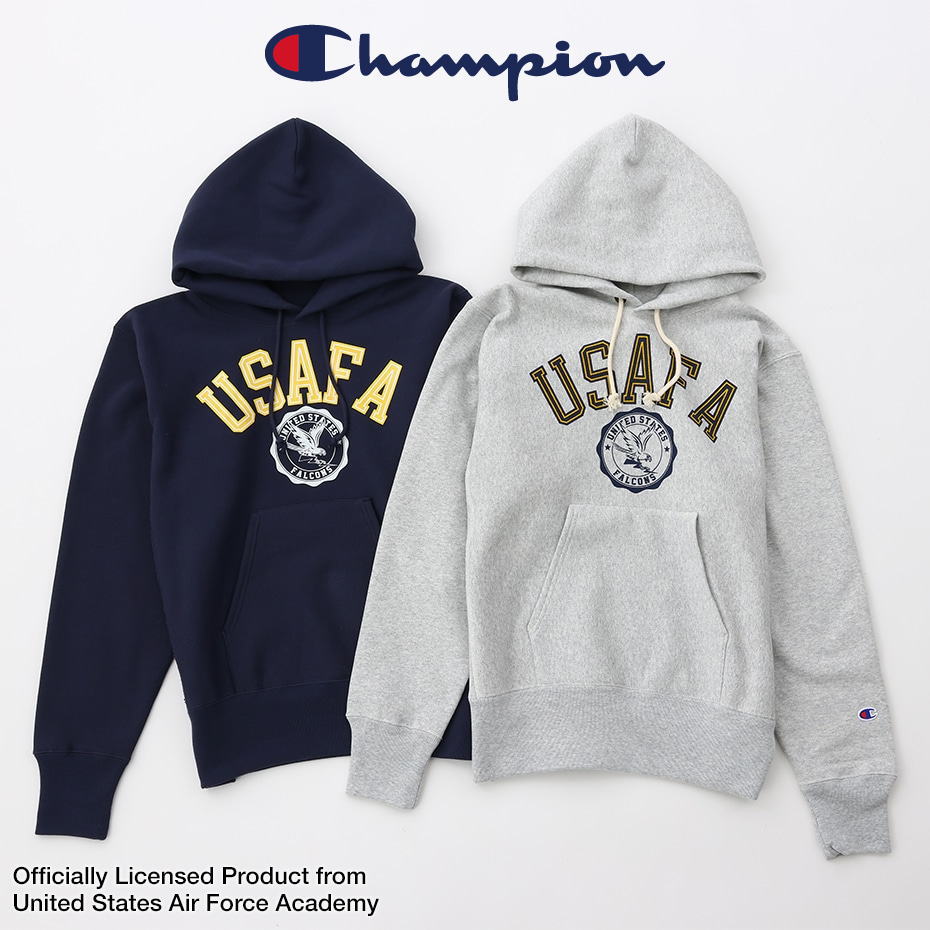 チャンピオン Champion リバースウィーブ(R) フーデッド スウェット シャツ 23FW C3-Y113 040（シルバーグレー） 386（ダークネイビー）［WA］