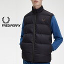 フレッドペリー FRED PERRY インサレート ジレ Insulated Gilet ブラック J4566 198［WA］