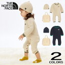 子供 ノースフェイス THE NORTH FACE ベビー ロングスリーブ クレイドル コットン ロンパース セット B L/S Cradle Cotton Rompers Set NTB62210 OM（オートミール）UN（アーバンネイビー）［WA］【GHFG】