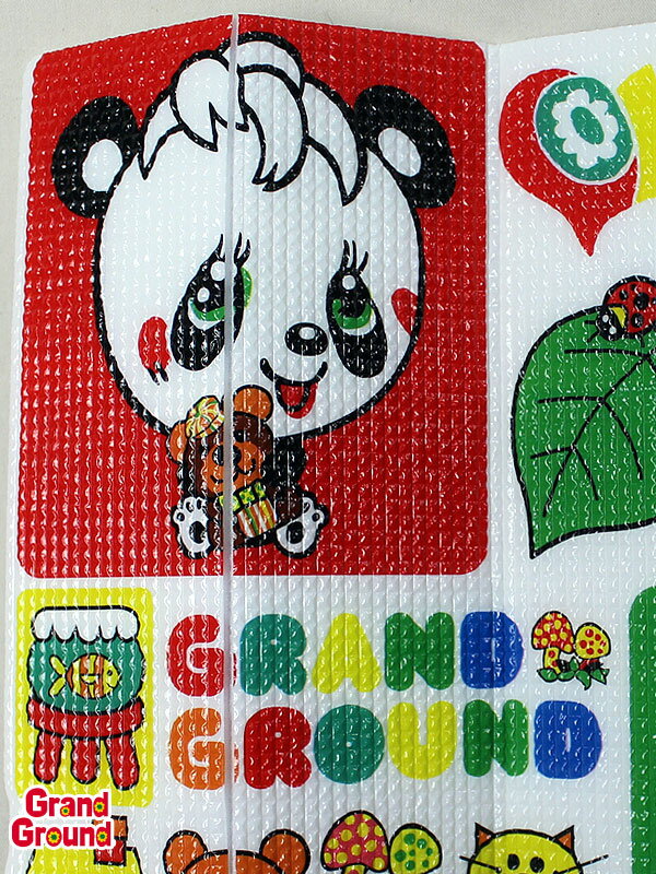 グラグラ Grand Ground ノベルティ シートクッション 運動会 お花見 レトロ柄 座布団 単品購入不可 セール品OK ブランド不問 [コンビニ受取] 6161901