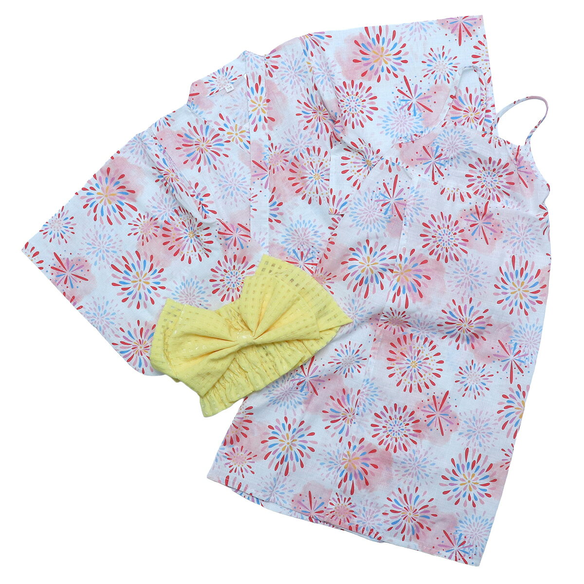 2WAY 浴衣ドレス 100cm 110cm 120cm 130cm 140cm ゆかた ワンピース 浴衣 簡単着付...