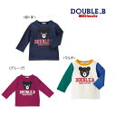 ●ネコポス便送料無料●【MIKI HOUSE★ダブルB】 Bigフェイス☆長袖Tシャツ【120 130cm】ロンT 新学期 幼稚園 保育園 小学生 誕生日 出産祝い クリスマス ギフト