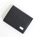 【Dunhill】ダンヒル 2つ折り・コインケース ブラック レザー×シルバー金具 10THP【中古】【代金引換不可】/kr11616ik