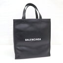 【BALENCIAGA】バレンシアガ ショッピングトート ハンドバッグ ロゴ レザー ブラック 541842【中古】【代金引換不可】/kt00933md