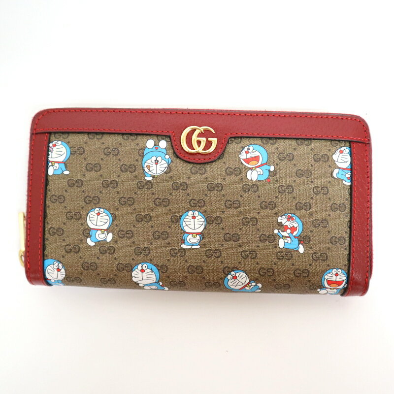 【GUCCI】グッチ ドラえもんコラボ 長財布 ラウンドファスナー 647787【中古】【代金引換不可】/kt08073ar