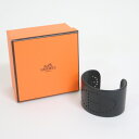 【HERMES】エルメス エブリン カフバングル サンセットアルミニウム ブラック #T2【中古】【代金引換不可】/kt14329tm