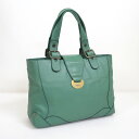 【Chloe】クロエ トートバッグ ショルダーバッグ レザー グリーン【中古】【代金引換不可】/ko01527ar