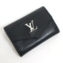 【LOUIS VUITTON】ルイヴィトン ポルトフォイユロック 三つ折り財布 ノワール M63921 UB0261【中古】【代金引換不可】/ok03880ik