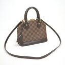 【LOUIS VUITTON】ルイヴィトン アルマBB 2WAYショルダーバッグ ハンドバッグ ダミエ エベヌ N41221 AA4177【中古】【代金引換不可...