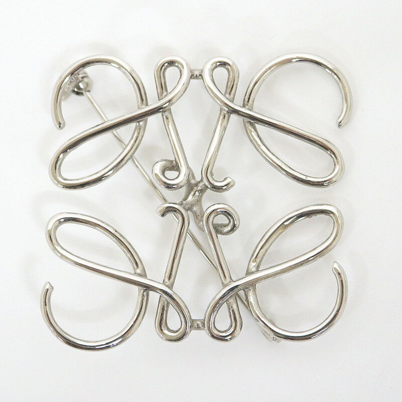 【LOEWE】ロエベ アナグラム ブローチ シルバー GP 111.25.020【中古】【代金引換不可】/br4954ktのサムネイル