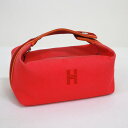【HERMES】エルメス ブリッドアブラックPM キャンバス ピンク×シルバー金具【中古】【代金引換不可】/ko01458tm