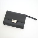 【GUCCI】グッチ セカンドバッグ クラッチバッグ レザー ブラック×シルバー金具 0181618【中古】【代金引換不可】/ko01187ar(4)