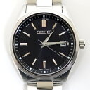 【SEIKO】セイコー セレクション ソーラー電波 デイト SS 黒文字盤【中古】【代金引換不可】/tg1355