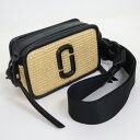 【MARC JACOBS】マーク・ジェイコブス 2WAYバッグ ラフィア レザー ベージュ×ブラック 78I-0IK065【中古】【代金引換不可】/kr1042...