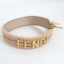 【FENDI】フェンディ ストラップ・ユー ショルダーストラップ ファー×レザー ピンク×ゴールド金具 8AV399【中古】【代金引換不可】/br4789br