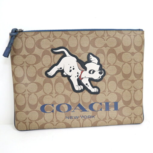 【COACH】コーチ セカンドバッグ ディズニー 101匹ワンちゃん シグネチャー ブラウン PVC 91247【中古】【代金引換不可】/ik0215 【COACH】コーチ セカンドバッグ ディズニー 101匹ワンちゃん シグネチャー ブラウン PVC 91247【中古】【代金引換不可】/ik0215
