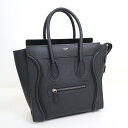 【CELINE】セリーヌ ラゲージマイクロショッパー ブラック カーフスキン 189793【中古】【代金引換不可】/ok05385ar