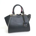 【FENDI】フェンディ プチトワラジュール 2WAYハンドバック ブラック レザー 8BH333-5C3【中古】【代金引換不可】/hm07063kw