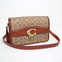 【COACH】コーチ ショルダーバッグ シグネチャー レザー×PVC ブラウン×ゴールド金具 C6639【中古】【代金引換不可】/kt10914tg