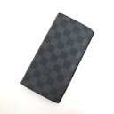 【LOUIS VUITTON】ルイヴィトン ポルトフォイユ・ブラザ 2つ折り長財布 ダミエ・グラフィット N62665 CA3132【中古】【代金引換不可】/kt06691tg