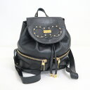 【S.Ferragamo】フェラガモ バックパック ガンチーニ ブラック レザー【中古】【代金引換不可】/md18150kw