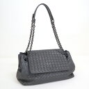 【BOTTEGA VENETA】ボッテガ ヴェネタ ダブルチェーンショルダー イントレチャート グレー 405696【中古】【代金引換不可】/kt12053hm