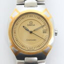 【OMEGA】オメガ シーマスターポラリスデイト ボーイズ 腕時計 クォーツ SS×YG ゴールド文字盤【中古】【代金引換不可】/kt11637tg