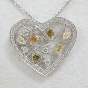 【Jewelry】K18WG ハートモチーフ ダイヤモンド ネックレス ペンダント D0.90ct 4.9g【中古】【代金引換不可】/hm12271kt(4)