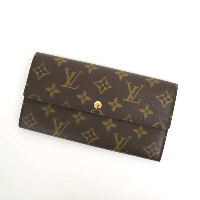 【LOUIS VUITTON】ルイヴィトン ポシェット・ポルトモネ・クレディ 二つ折り長財布 モノグラム ブラウン M61725 SD1011【中古】【代金引換不可】/kt06772ng