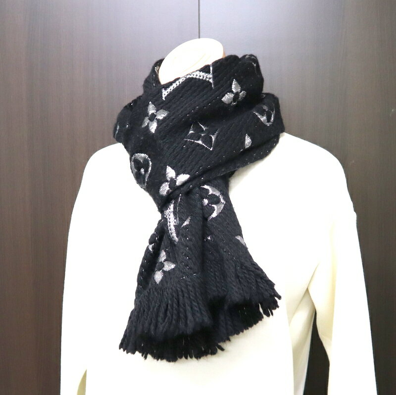 ルイヴィトン マフラー エシャルプ ロゴマニア ノワール ブラック 楽天市場】ルイヴィトン 服飾小物 レディース エシャルプロゴ