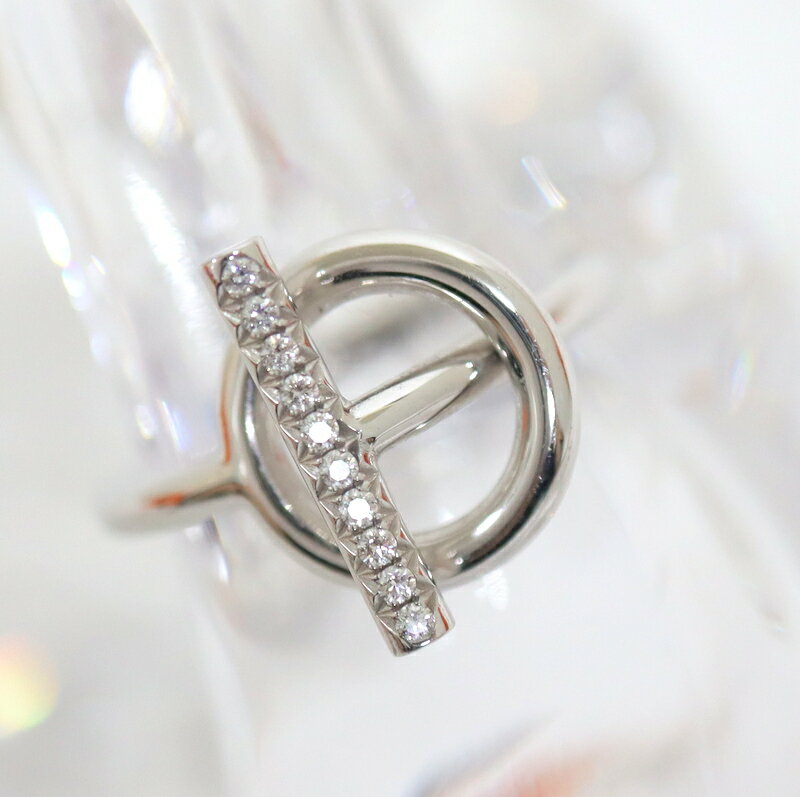 【HERMES】エルメス エシャペPM 51 AU750 ホワイトゴールド 10.5号【中古】【代金引換不可】/md16648tg