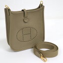 【HERMES】エルメス エヴリンTPM ショルダーバッグ グレージュ系 レザー B刻【中古】【代金引換不可】/hm11073kw(4)