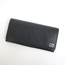 【GUCCI】グッチ ドリアン 2つ折り長財布 GGロゴ レザー ブラック×シルバー金具【中古】【代金引換不可】/ko01066ar|詳細画像