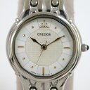 【SEIKO】セイコー クレドール 腕時計 クオーツ SS ホワイト・ゴールド文字盤 7371-5030 【中古】【代金引換不可】/kt08251ng
