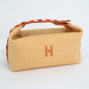 【HERMES】エルメス ブリッドアブラックオカレ ポーチ PM フォーブ【中古】【代金引換不可】/md17294tm