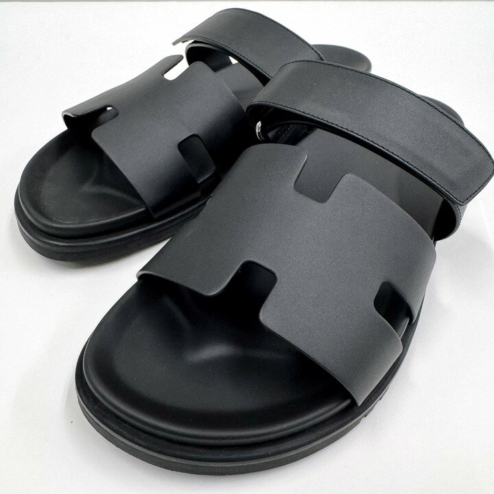 【HERMES】エルメス シプレ サンダル カーフ シェーブル ブラック #43 HG5 222000ZH【中古】【代金引換..