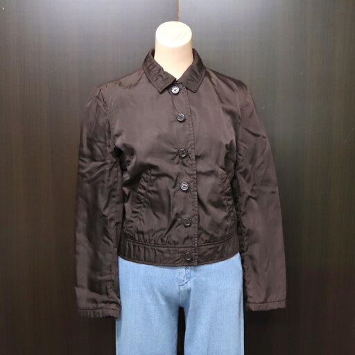 【PRADA】プラダ ナイロン・ジャケット ブラウン #S【中古】【代金引換不可】/br4693ik 【PRADA】プラダ ナイロン・ジャケット ブラウン #S【中古】【代金引換不可】/br4693ik