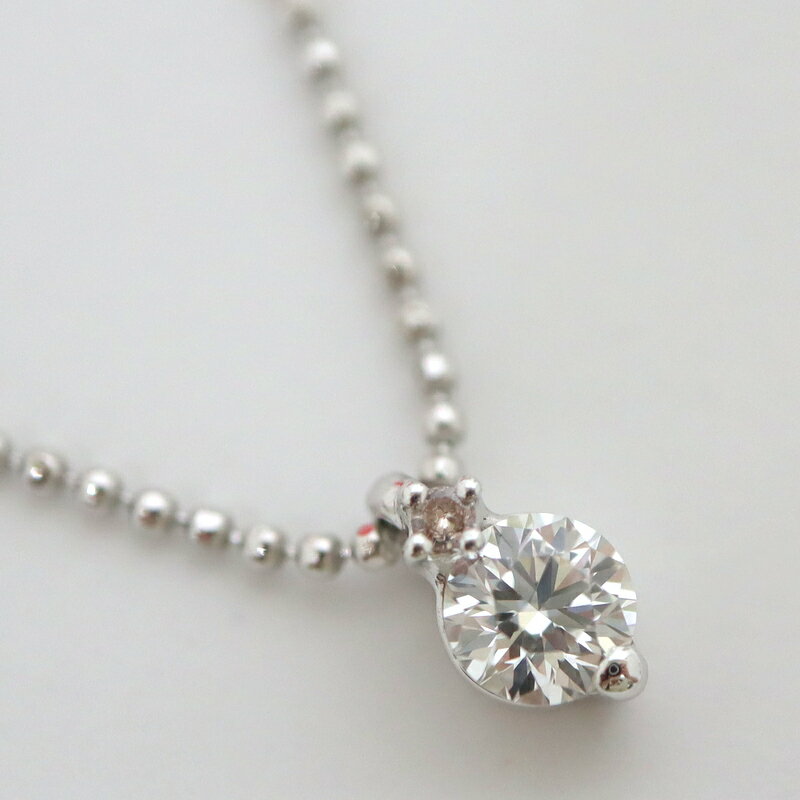 【TASAKI】タサキ Pt850・900 ピンク×ダイヤネックレス PD0.01ct D0.35ct 【中古】【代金引換不可】/ok04788tg